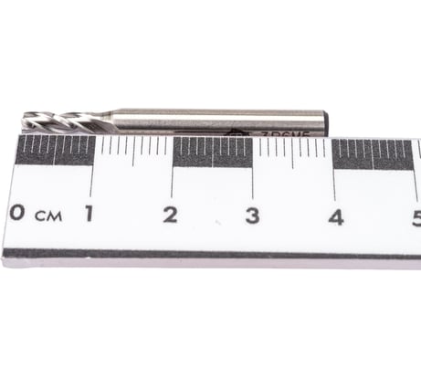 Фреза концевая ООО "ТМТ ГРУПП" цилиндрический хвостовик 3 3-зуб Р6М5 134902