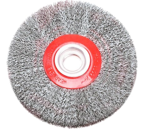 Щетка проволочная дисковая (200x32 мм; стальная волнистая 0.33 мм) VERTO 62H212