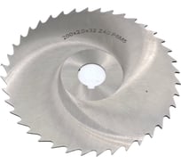 Фреза дисковая отрезная 200x2.0x32 мм, Р6М5, z=40, прорезной зуб, со ступицей, с ш/п TORNERI 044198