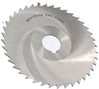 Фреза дисковая отрезная 160x1.6x32 мм, Р6М5, z=40, прорезной зуб, со ступицей, с ш/п TORNERI 044208