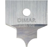 Нож для фрезы острый угол фасад R4.8 B9.5 пятка 0.8, для оправки G1853x19 Dimar 3185102