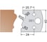 Нож мультисистема HSS профиль карниз R35 40x20x4 мм Dimar 3308140 1