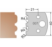 Нож мультисистема HSS галтель R3 полуштап R4.5 40x20x4 мм Dimar 3300740