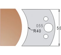 Нож мультисистема HSS радиус R40 50x20x4 мм Dimar 3305550