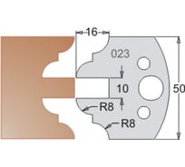 Нож мультисистема HSS фасад профиль R8;8 50x20x4 мм Dimar 3302350