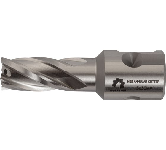 Сверло корончатое по металлу Р6М5/М2 13x30 мм WOLFSTAR cw00059 1