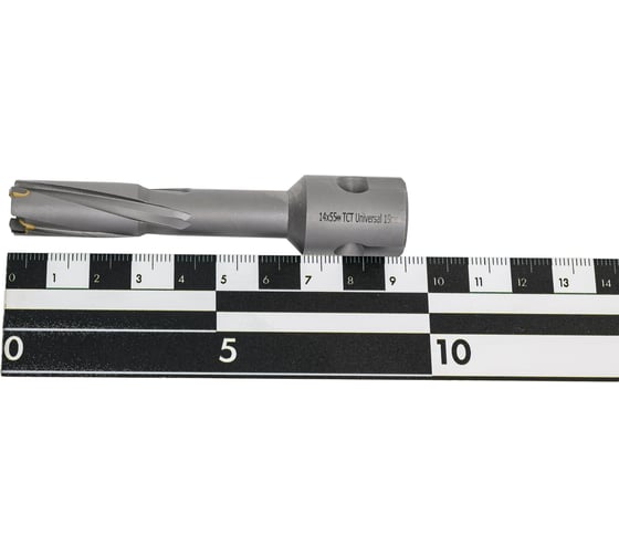 Сверло корончатое по металлу TCT 14x55 мм WOLFSTAR cw00118