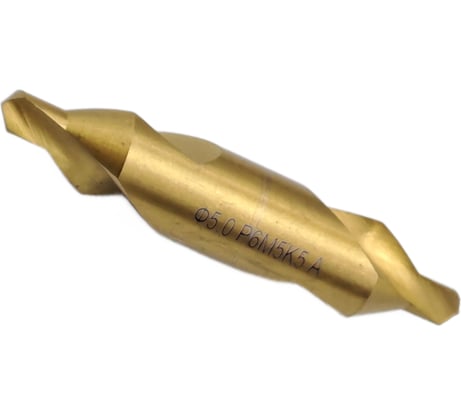 Сверло центровочное 5.0 мм, Р6М5К5 с покрытием TiN TORNERI 044801