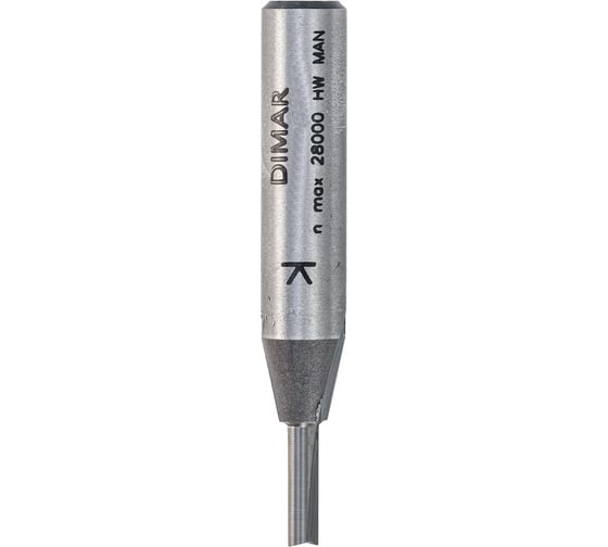 Фреза пазовая 11x25х57 мм, Z2, хвостовик 8 мм Dimar 1070405