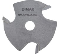 Фреза дисковая Z3 торцевой паз 6x12.8 мм, D47.6 посадка 7.94 для оправки Dimar 1080910