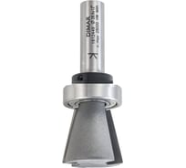 Фреза ласточкин хвост угол 12 гр. по шаблону 28.6x26 мм, L79.4, подшипник, хвостовик 12 мм Dimar 1612449