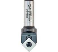 Фреза V паз 90 гр. сменные ножи, 17x8.4 мм, L59, Z2, хвостовик 12 мм Dimar 1053509