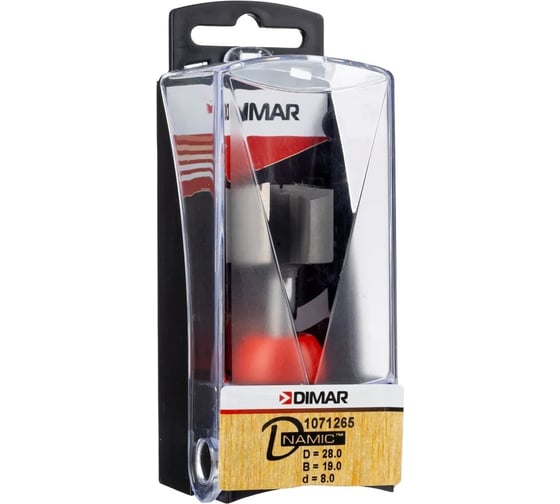Фреза пазовая 28x19х51 мм, Z2, хвостовик 8 мм Dimar 1071265