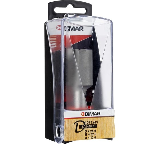 Фреза пазовая 25x32х73 мм, Z2, хвостовик 12 мм Dimar 1071249