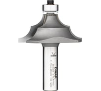 Фреза фигурная два радиуса 2xR9.5 50.8х22.2х72 мм, с подшипником, хвостовик 12 мм Dimar 1360089