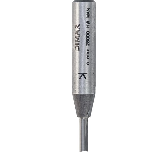 Фреза пазовая 12x32х64 мм, Z2, хвостовик 6 мм Dimar 1070493 1