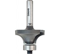 Фреза фаска радиусная R31.8 76.3x38.1х98 мм, подшипник, хвостовик 12 мм Dimar 1090319