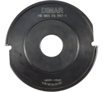 Фреза насадная галтель 10x35 мм, 140х20 мм aluminium Z2 сменные ножи, посадка 30 мм Dimar 7210351