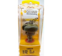 Фреза паз ручка врезная R6 38.1x21х59 мм, Z хвостовик 12 мм Dimar 1480319