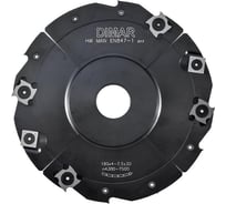 Фреза насадная паз 12.5-24.0x30 мм, D160 мм, Z4+4, сменные ножи, посадка 30 мм Dimar 7220031
