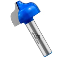 Фреза пазовая фасонная хв-к 8 мм, d-23.8 мм, h-17.5 мм, r-4.8 мм, l-52.2 мм vertextools 3507-081724