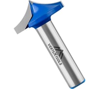 Фреза пазовая фасонная хв-к 8 мм, d-22 мм, h-9 мм, r-20 мм, l-44 мм vertextools 3509-080922