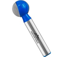 Фреза пазовая галтельная хв-к 8 мм, d-16 мм, h-15 мм, r-8 мм, l-65 мм vertextools 3503-081516