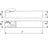 Державка канавочная ADKT-K-L-2525-3-T22 левая Premium Debever Machining Solutions DB-P-ADKTKL25253T22 2