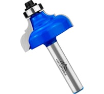 Фреза профильная с подшипником хв-к 8 мм, d-35 мм, h-15 мм, b-10.3 мм, r1-4.76 мм, r2-6.35 мм, l-61.8 мм vertextools 3528-081535