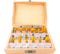 Набор фрез 12 шт, хв. s=12 мм 300.002 Deltatools 06-4863