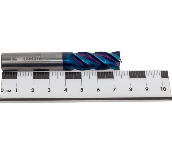 Концевая фреза OCT700 D12x30xd12xL75 мм, Z=4, покрытие Blue-nano OILCOOL OCT700-D12301275F4