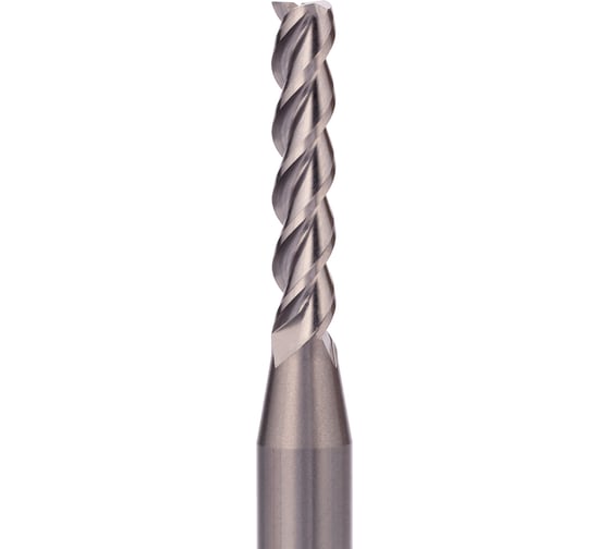 Фреза концевая твердосплавная по алюминию 5x25x75 мм, 3z, S6 мм H-Tools 6731-050