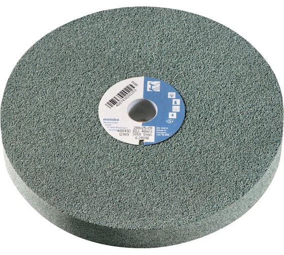 Круг заточной 200x25x20 мм, 80 J, SIC Metabo 629096000 1