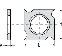Нож твердосплавный F1730 (18x18x2мм) CMT 790.181.00