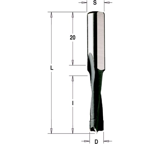 Фреза HW (12x30x58 мм; Z 2; S 8 мм; RH) для дюбельного фрезера MAFELL CMT 312.120.11 1