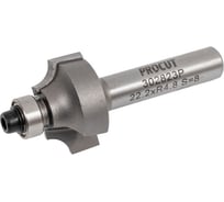 Фреза радиусная с полками (калевка) по древесине, фанере R=4.8 мм, D=22.2x12.7x54 мм, S=8 мм PROCUT 302823P