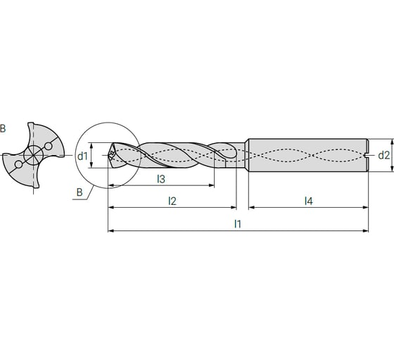 Сверло по металлу D1-3a-1000c 10х47х89 мм, хв-к 10 мм АКСИС 00001373845