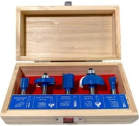 Набор фрез по дереву 5 предметов, хвостовик 8 мм TORGWIN T506244