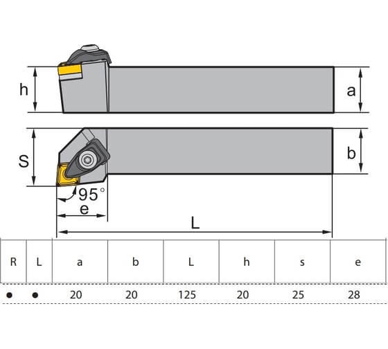 Державка проходная ZCC-CT DCLNR2020K12
