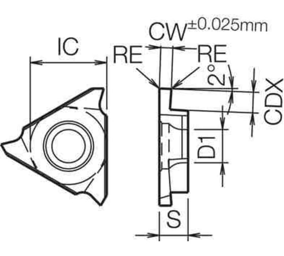 Пластина GBA32150R NS4125 СпецТехИнструмент GBA32150RNS4125STI