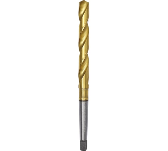 Сверло по металлу Профоснастка 10 мм КМ1 HSS M2 TIN/118 DIN 345, 1 шт., №2051 30205051