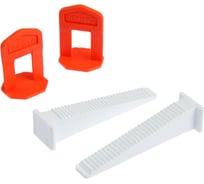 Комплект зажим Ворота + клин Ворота для выравнивания плитки 1 мм, 40+40 шт ТУНДРА 9291436