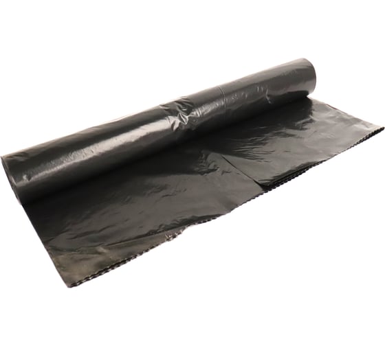 Мусорный пакет ПВД, 240л, 60 мкм, 10 шт/рулон, 90x130см, черный ACG 1023607