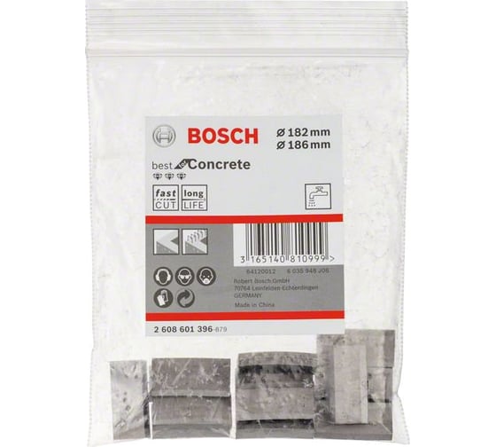 Набор сегментов алмазных 13 шт для коронок диаметром 182, 186 мм Bosch 2608601396