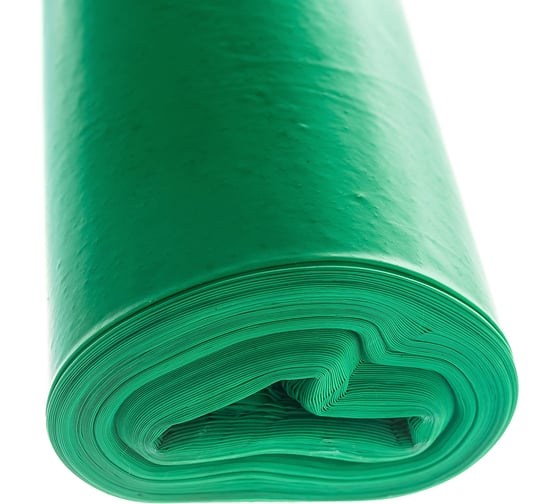 Мешки Ecoclean (120 л, 10 шт., ПВД, прямой шов, зеленый, 40 мкм, 70х108 см) Концепция Быта 3873