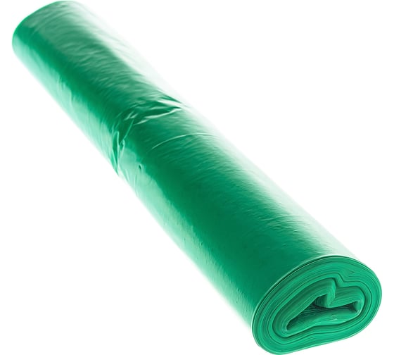 Мешки Ecoclean (120 л, 10 шт., ПВД, прямой шов, зеленый, 40 мкм, 70х108 см) Концепция Быта 3873