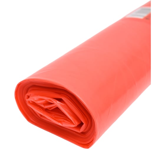 Мешки Ecoclean (120 л, 10 шт., ПВД, прямой шов, красный, 40 мкм, 70х108 см) Концепция Быта 3859