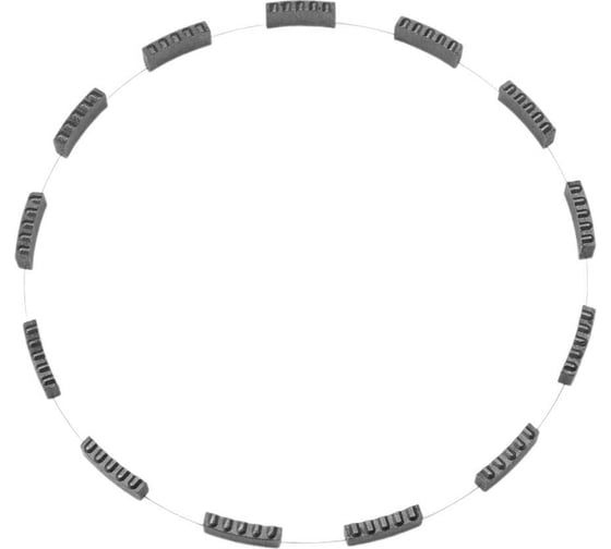 Комплект сегментов для восстановления алмазной коронки 182 мм, 13 шт KEOS DS182