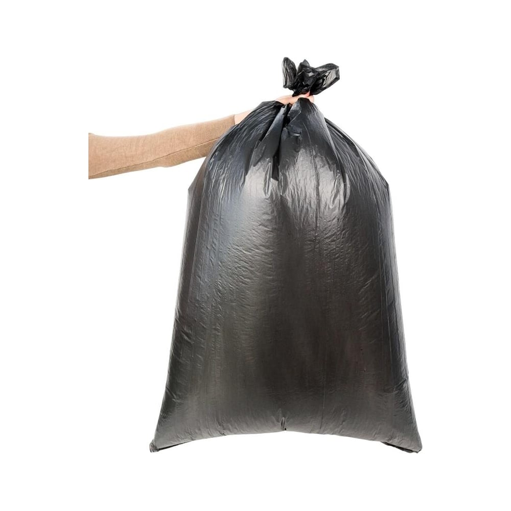 Мешки для мусора ПВД Элементари 120 л, 40 мкм, 10 шт/рул, черные ...