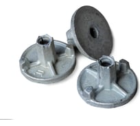 Гайка литая двухрожковая оцинкованная 25 шт Промышленник Г2Р90Ц